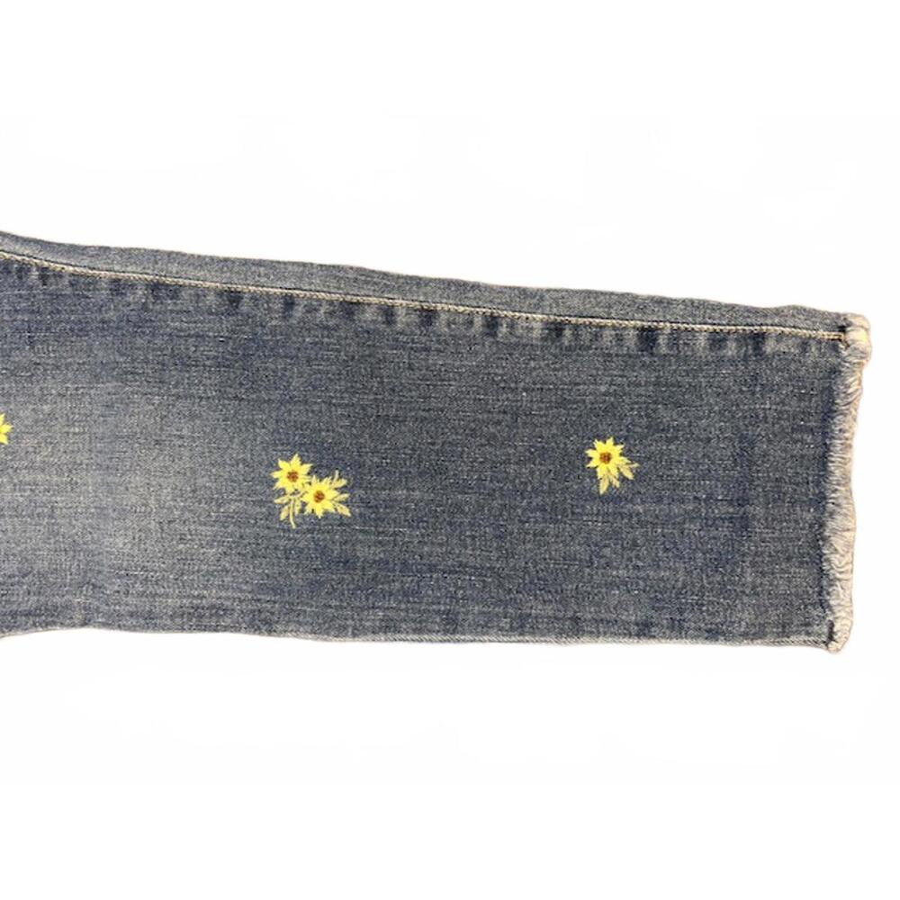 NWT New Joe's Jeans The Icon Skinny Mid Rise Jeans Embroidered Daisy 33 - Picture 2 of 7